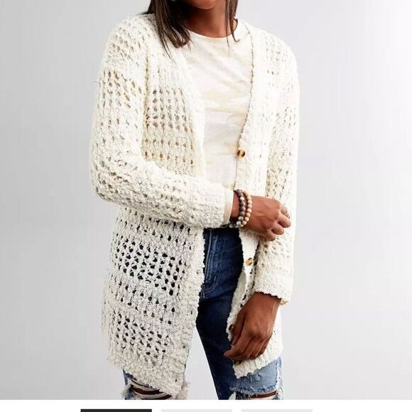 Chenille Cardigan Sweater Daytrip cardican Size S - Picture 1 of 6